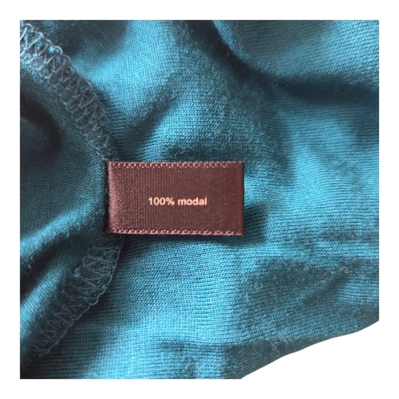 The Limited Teal Drape Neck Blouse - Picture 3 of 4